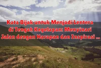 Kata Bijak untuk Menjadi Lentera di Tengah Kegelapan: Menyinari Jalan dengan Harapan dan Inspirasi