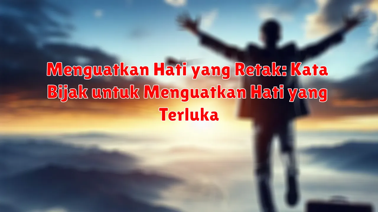 Menguatkan Hati yang Retak: Kata Bijak untuk Menguatkan Hati yang Terluka