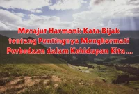 Merajut Harmoni: Kata Bijak tentang Pentingnya Menghormati Perbedaan dalam Kehidupan Kita